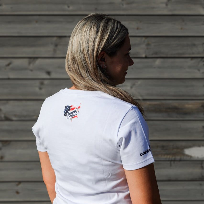 Equine America White T-shirt Womens