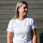 White T-shirt Equine America Women's